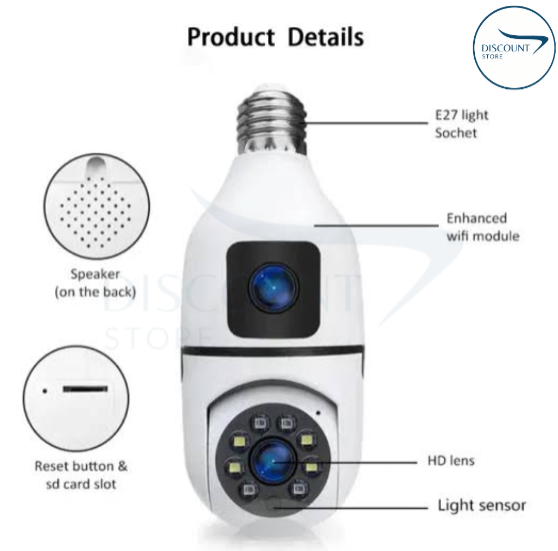 Wireless Wifi Bulb Security Camera - (IMPORTED